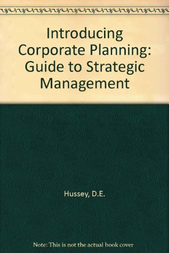 Book Introducing Corporate Planning free
