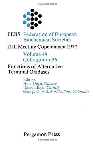 Book Functions of alternative terminal oxidases (Proceedings of the 11th FEBS meeting ; v. [8]) free