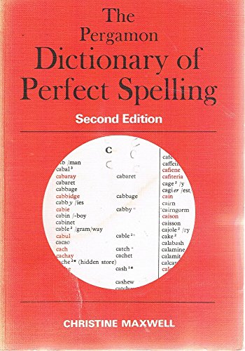 Book Pergamon Dictionary of Perfect Spelling free