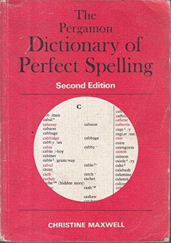 Book Pergamon Dictionary of Perfect Spelling free