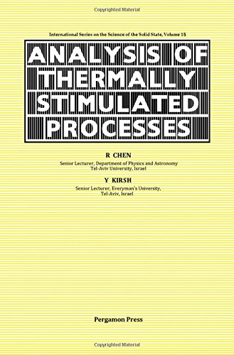 Book Analysis of Thermally Stimulated Processes free