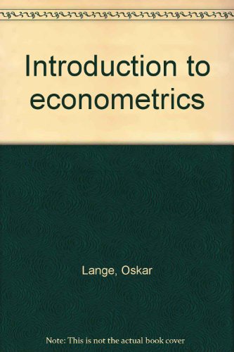 Book Introduction to econometrics free