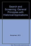 Book Search and screening: General principles with historical applications free