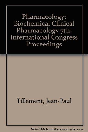 Book Biochemical-clinical pharmacology: Proceedings of the 7th International Congress of Pharmacology, Paris, 1978 (Advances in pharmacology and therapeutics) free