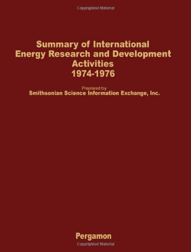 Book Summary of International Energy Research and Development Activities free