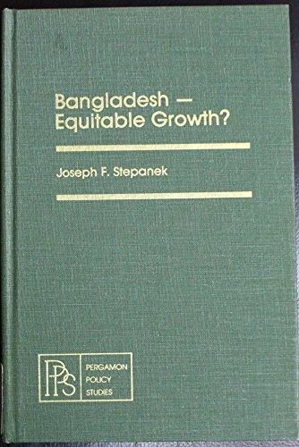 Book Bangladesh, Equitable Growth (Pergamon Policy Studies) free