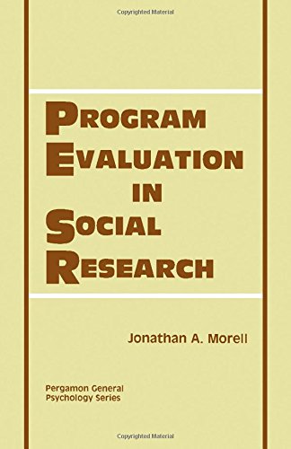 Book Program Evaluation in Social Research (Pergamon general psychology series) free