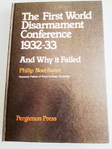 Book First World Disarmament Conference and Why It Failed free