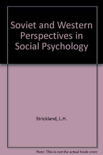 Book Soviet and western perspectives in social psychology free