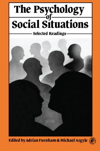Book The Psychology of Social Situations: Selected Readings (International Series in Psychobiology and Learning) free