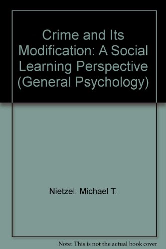 Book Crime and Its Modification: A Social Learning Perspective free
