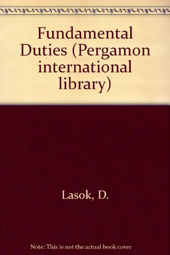 Book Fundamental Duties: A Volume Of Essays By Present And Former Members Of The Law Faculty Of The University Of Exeter To Commemorate The Silver Jubilee ... Technology, Engineering, And Social Studies) free