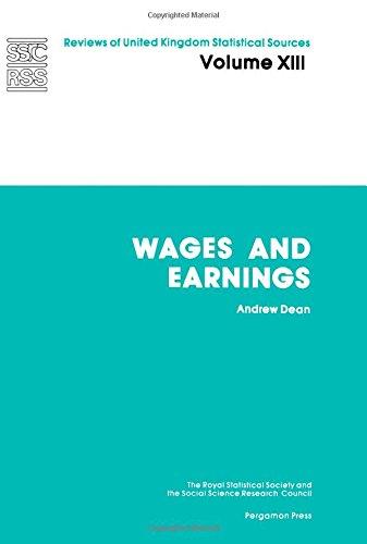 Book Wages and Earnings (Reviews of United Kingdom statistical sources) free