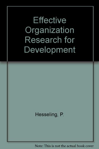Book Effective Organization Research for Development free