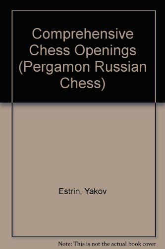 Book Comprehensive Chess Openings (Pergamon-Russian Chess Series) (English and Russian Edition) free