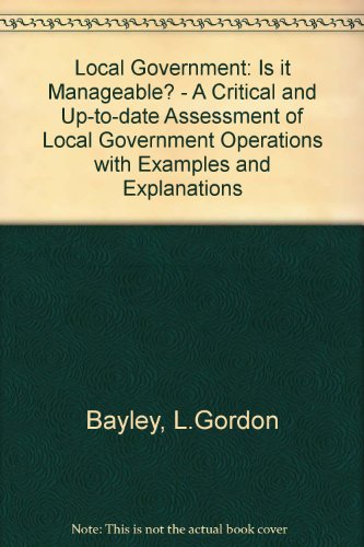 Book Local Government: Is It Manageable free