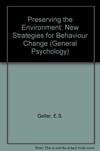 Book Preserving the Environment: New Strategies for Behavior Change free