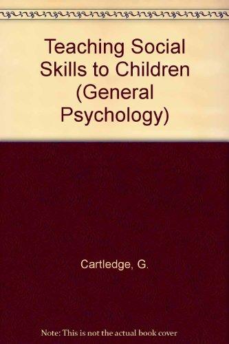 Book Teaching social skills to children: Innovative approaches (Pergamon general psychology series) free