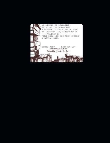 Book No Limits to Learning: Bridging the Human Gap: The Report to the Club of Rome free