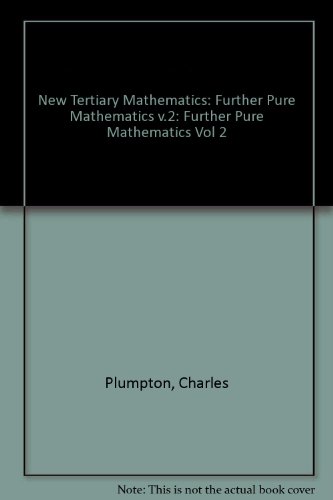 Book New Tertiary Mathematics: Further Pure Mathematics Vol 2 free