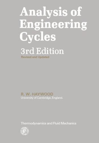 Book Analysis of Engineering Cycles: Thermodynamics and Fluid Mechanics Series free