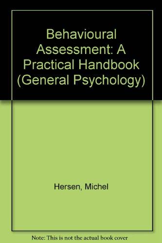 Book Behavioral assessment: A practical handbook (Pergamon general psychology series) free