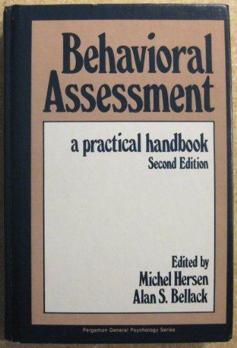 Book Behavioral assessment: A practical handbook (Pergamon general psychology series) free