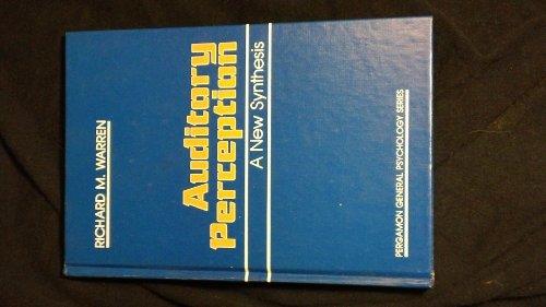Book Auditory Perception: A New Synthesis (Pergamon General Psychology Series) free