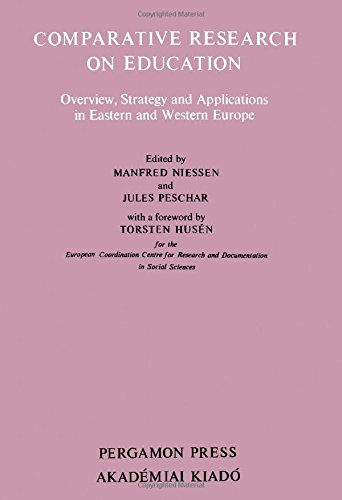 Book Comparative research on education: Overview, strategy, and applications in Eastern and Western Europe free