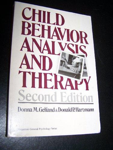 Book Child behavior analysis and therapy (Pergamon general psychology series) free