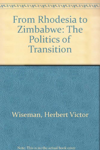 Book From Rhodesia to Zimbabwe free
