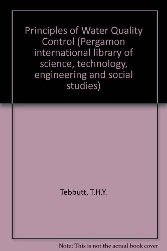 Book Principles of Water Quality Control free
