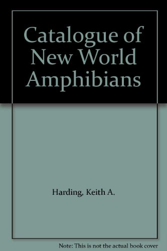 Book Catalogue Of New World Amphibians free