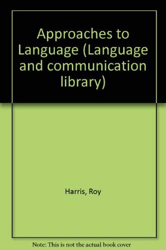 Book Approaches to Language (Language & Communication Library) free