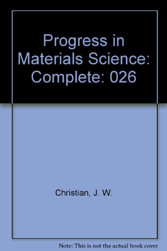 Book Progress in Materials Science: Complete free