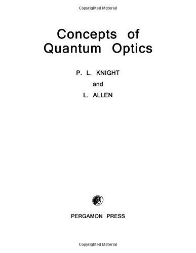 Book Concepts of Quantum Optics free
