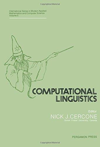 Book Computational Linguistics (International series in modern applied mathematics and computer science) free