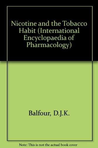 Book Nicotine and the Tobacco Smoking Habit (Advances in the Biosciences) free