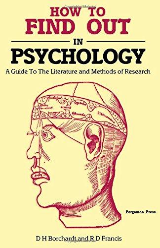 Book How to find out in psychology: A guide to the literature and methods of research free