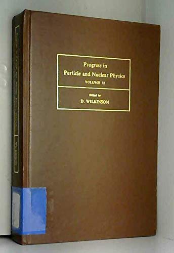 Book Progress In Particle And Nuclear Physics. Volume 12 free