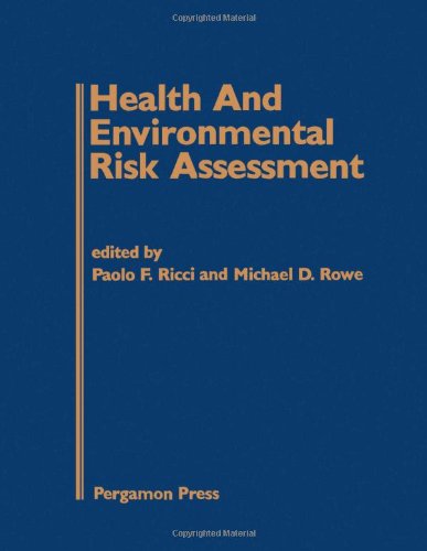 Book Health and Environmental Risk Assessment free