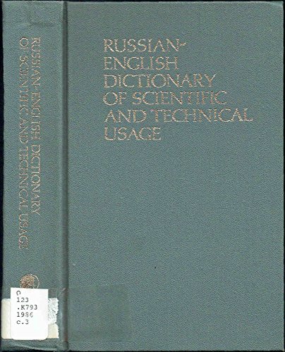 Book Russian English Dictionary of Scientific and Technical Usage free