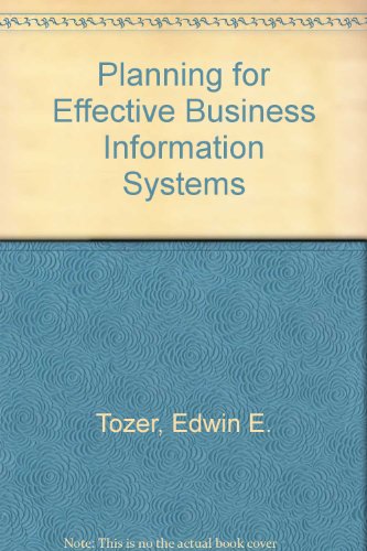 Book Planning For Effective Business Information Systems free