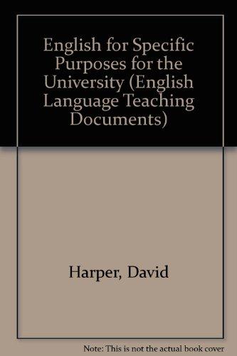 Book ESP for the university (English language teaching documents) free