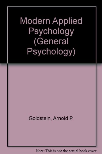 Book Modern Applied Psychology free
