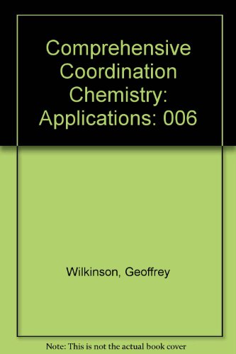 Book Comprehensive Coordination Chemistry: Applications free