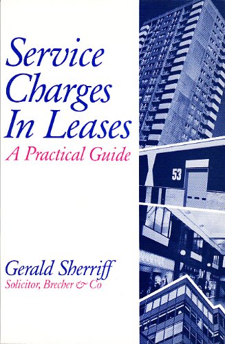 Book Service Charges In Leases (waterlow Practitioner's Library) free