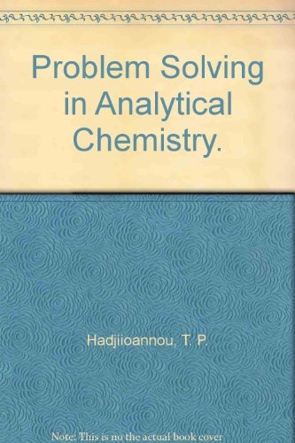 Book Problem Solving in Analytical Chemistry. free