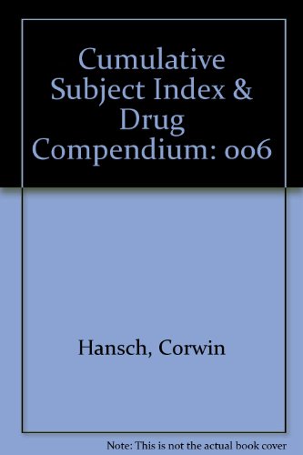Book Comprehensive Medicinal Chemistry: Cumulative Subject Index and Drug Compendium free