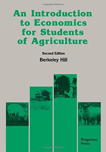 Book An Introduction to Economics for Students of Agriculture, Second Edition free